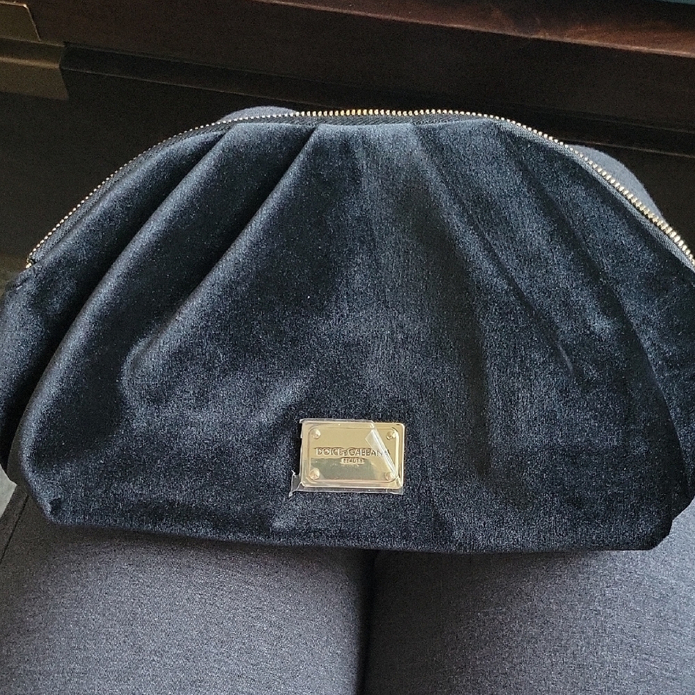 Dolce & Gabbana Black Velvet Pouch